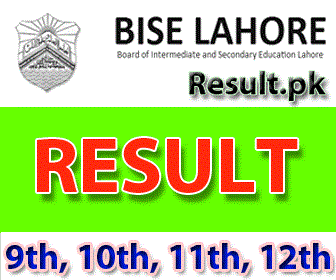 BISE Lahore Board  Class Result 2023 Gazette pdf